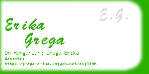 erika grega business card